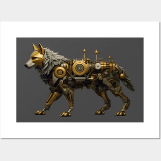 Steampunk Wolf Posters and Art